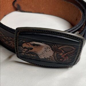 Alumaline 4108 BB-317 Brass Belt & Buckle W/Eagle Head Belt 48”L Belt.